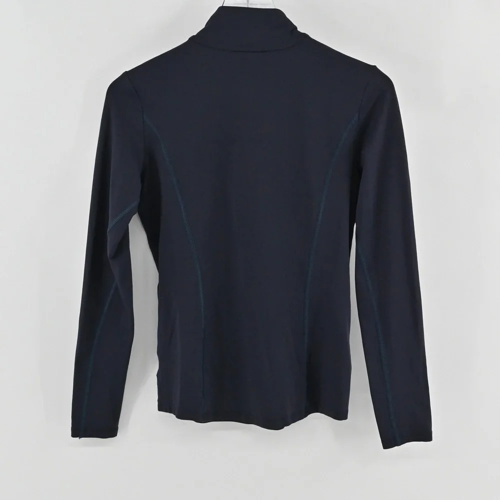 Bogner First Layer 1/4 Zip Pullover Womens Size M Navy Blue Ski Base Layer Top - Picture 2 of 8